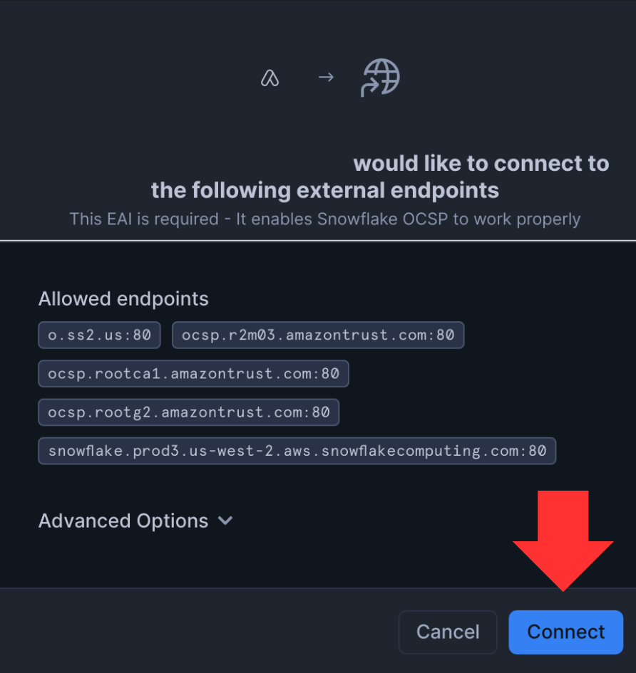 Allow connections
