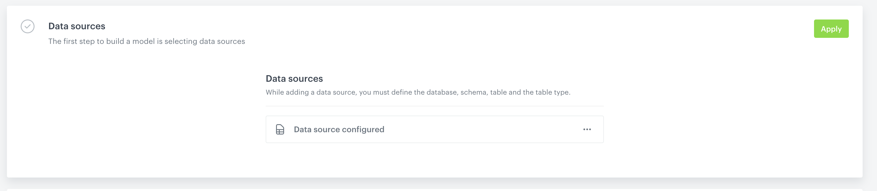 Apply changes to save configuration
